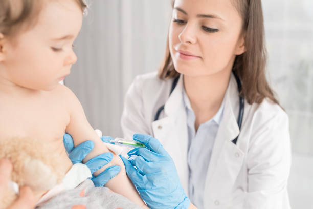 istock Vaccination little girl. 1200075289