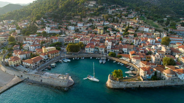 istock Nafpaktos marina and town 1200076466