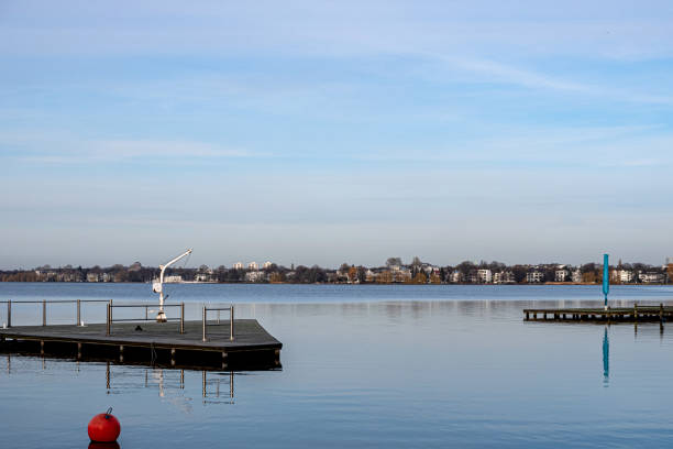 istock Boat dock on the Alster 1200078317
