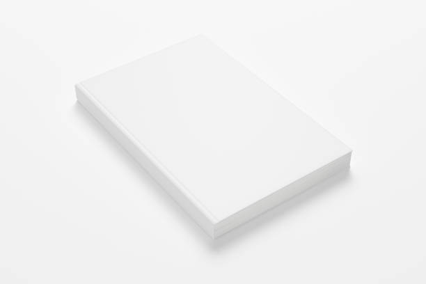 istock Blank closed hardcover book isolated on white. Mockup template for graphic designers presentations and portfolios. 3d render. 1200081211