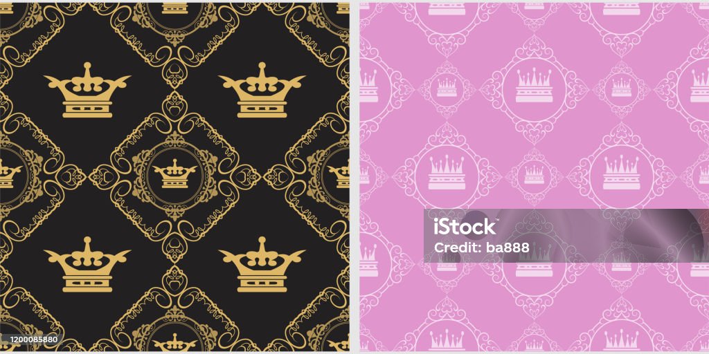 Ilustración de Fondo De Pantalla Colores Negro Oro Rosa Estilo Vintage  Imagen Vectorial y más Vectores Libres de Derechos de Abstracto - iStock