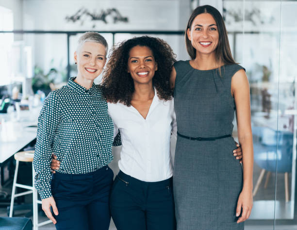 istock Confident female business team 1200091328