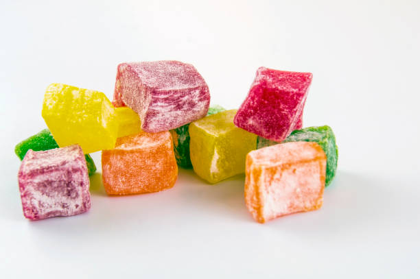 istock Dessert. Multi-colored slices of sweet lakuma 1200091653