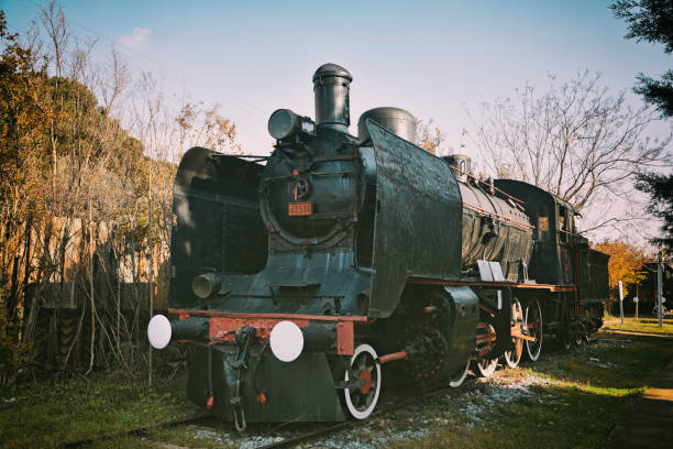 istock Old steam train, locomotive 1200092060