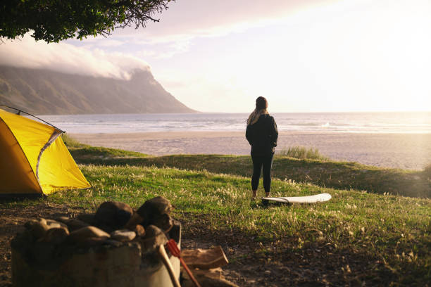 istock Out on a solo surfing trip 1200097223