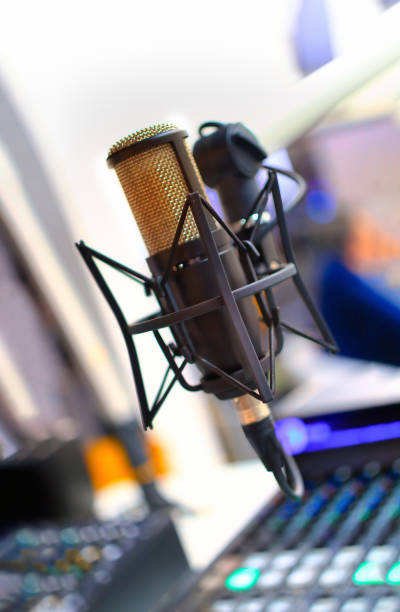 istock black colored metal retro voice recording studio 1200104476