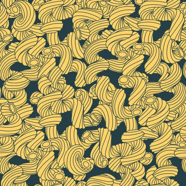 Vector illustration of pattern of traditional pasta