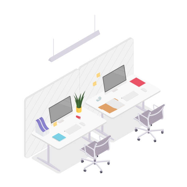 Cubicle Vector 260+ Busy Office Cubicles Stock Illustrations, Royalty-Free Vector ...
