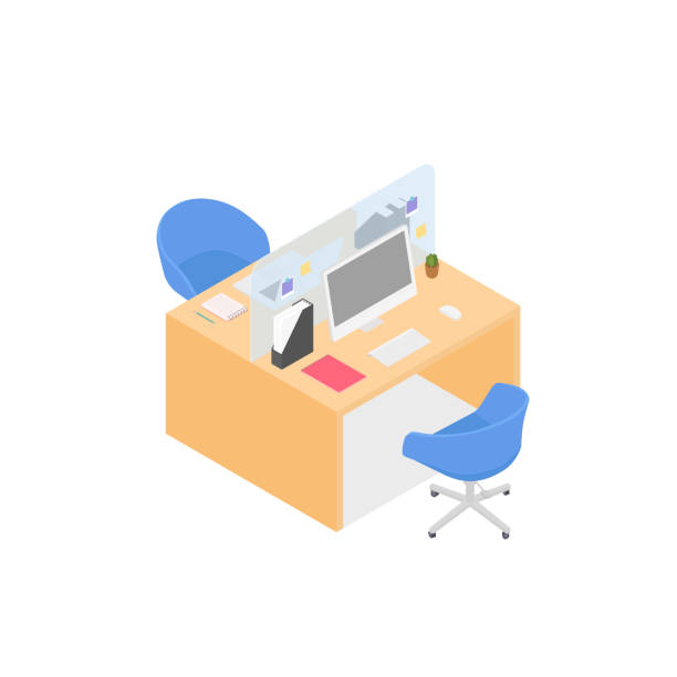Cubicle Vector 260+ Busy Office Cubicles Stock Illustrations, Royalty-Free Vector ...