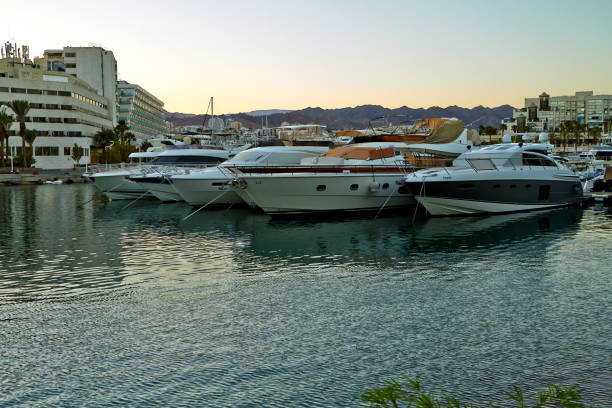 istock View of the Eilat Bay with yachts 1200113500