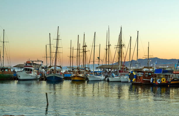 istock View of the Eilat Bay with yachts 1200113542