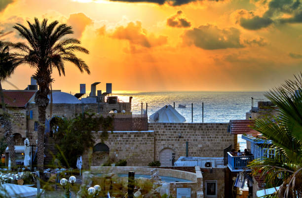 istock Panorama of old Jaffa at sunset 1200115948