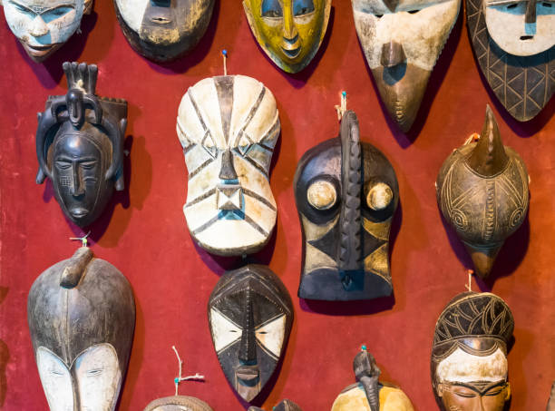 istock Wooden Masks 1200122779