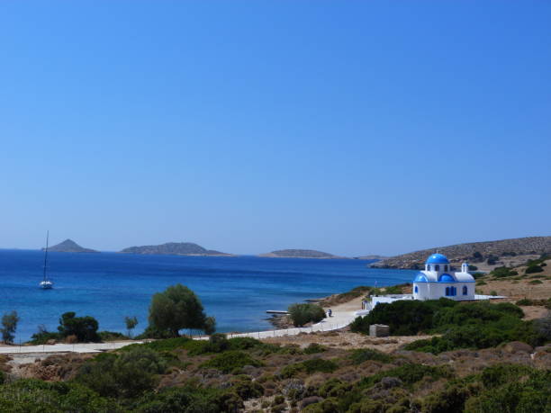 istock Church, Lipsi Island, Dodecanese, Greece 1200123448