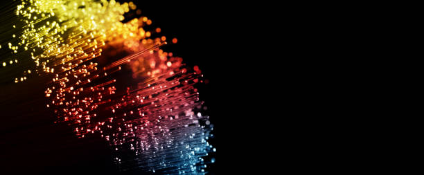 Fiber optics network abstract background Fiber optics network abstract with black background fiber optic photos stock pictures, royalty-free photos & images