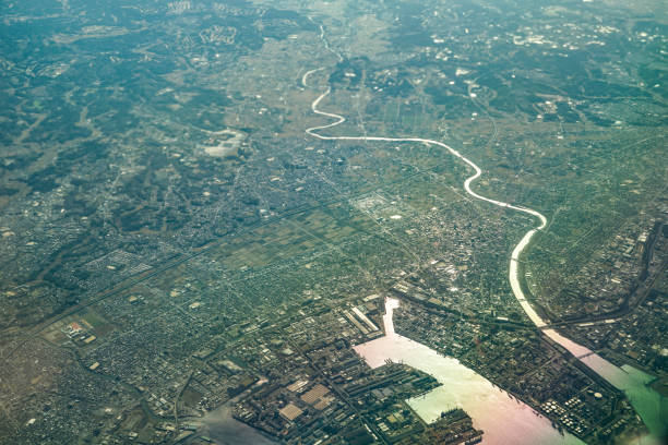 istock Japanese archipelago Aerial view of (Chiba Prefecture) 1200126949