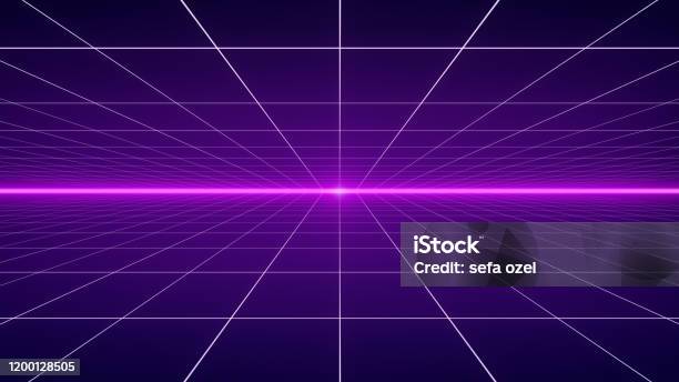 Dynamic Retro Background Stock Photo - Download Image Now - Backgrounds, 1980-1989, Retro Style