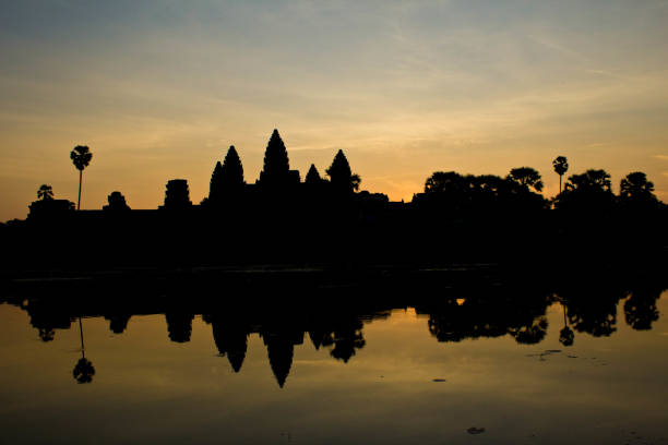Angkor Wat ant the surrounding themples