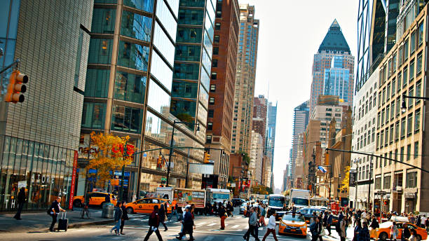 istock Creative view of New York street. 1200134846