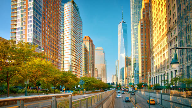istock York downtown Sunny . Corporate building. 1200134849
