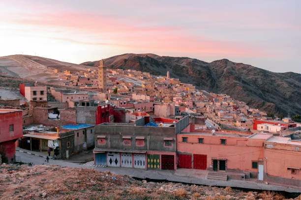 istock Berber town called My Brahim at sunset, Morocco 1200135739