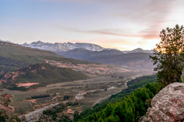 istock Atlas mountains and Imlil valley at sunset, Morocco 1200135751