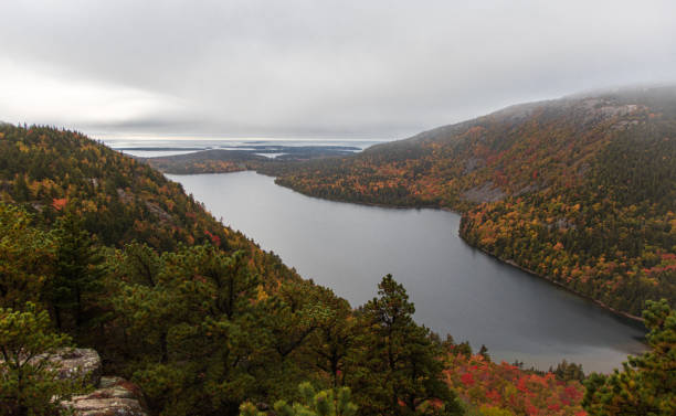 istock North Bubble trail view of Jordan Pond 1200135797