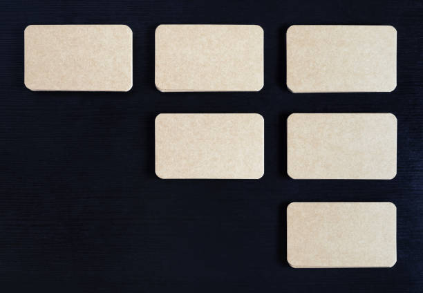 istock Blank vintage business cards 1200135998