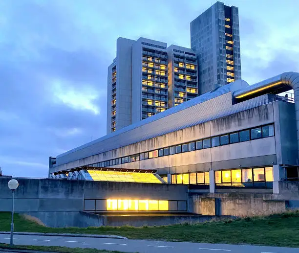 Herlev Hospital from 1976 is the tallest building in Denmark