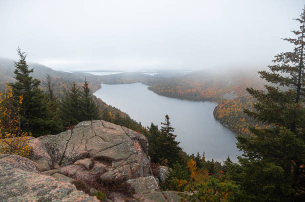 istock North Bubble trail outlook on Jordan Pond 1200139020
