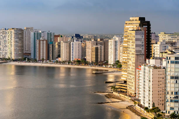 Paulista coast, Sao Vicente city - SP Brazil stock photo