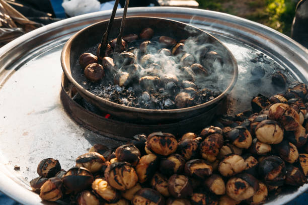 istock Turkish street food chestnut 1200141826