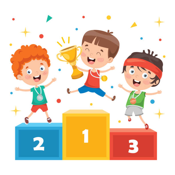 Little Kids Celebrating Championship Win Stock Illustration - Download  Image Now - Child, Sport, Competition - iStock