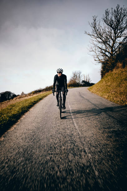 istock Cyclist out for a winter ride in Denmark. 1200142182