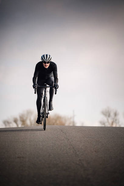 istock Cyclist out for a winter training ride in Denmark. 1200142965