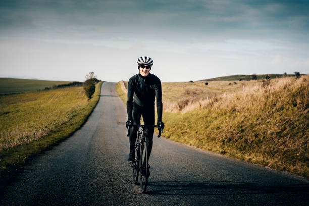 istock Cyclist out for a winter training ride in Denmark. 1200142983