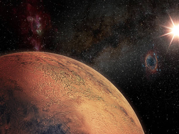 istock Artist view of the Mars planet 1200143252