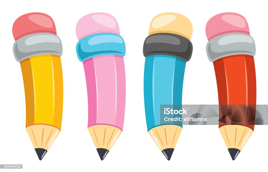Colorful Pencils For Kids Education Stock Illustration - Download Image Now  - Child, Pen, Art - iStock