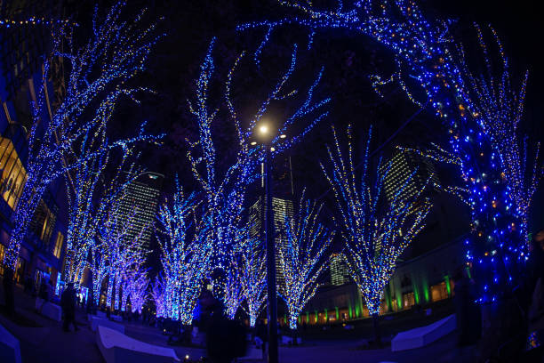 Christmas illuminations (Minato Mirai, Yokohama) Christmas illuminations (Minato Mirai, Yokohama). Shooting Location: Yokohama-city kanagawa prefecture 電球 stock pictures, royalty-free photos & images