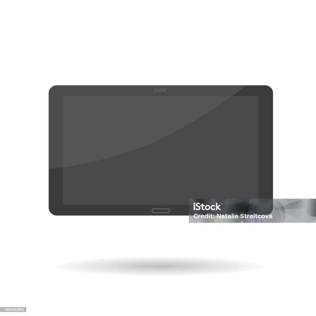 Tablet Computer Vector Illustration Stock Illustration - Download Image ...