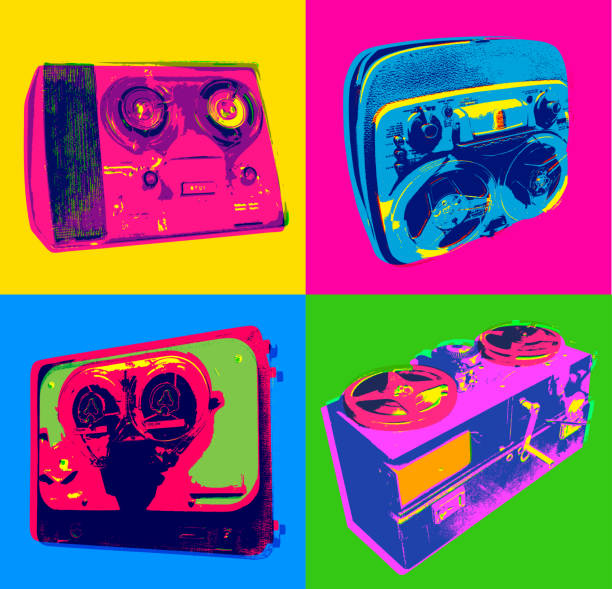 istock Retro Music Icons - Reel-to-Reel Tape Recorders 1200153142