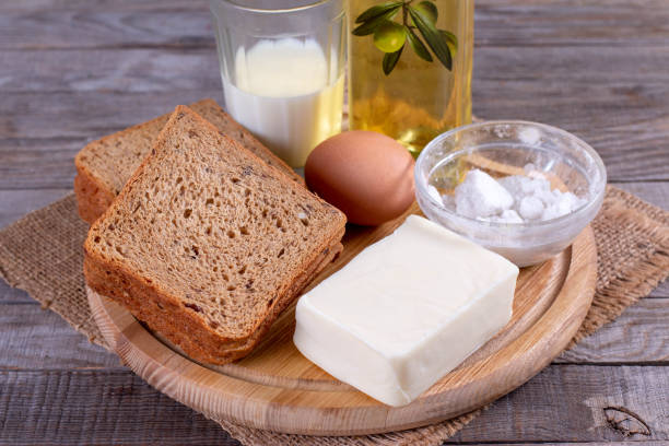 istock Ingredients for making toast with cheese 1200156719