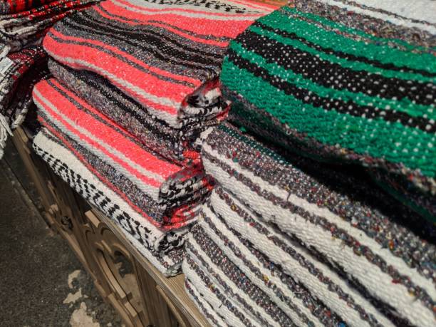 istock knitted Mexican Pancho's 1200160858