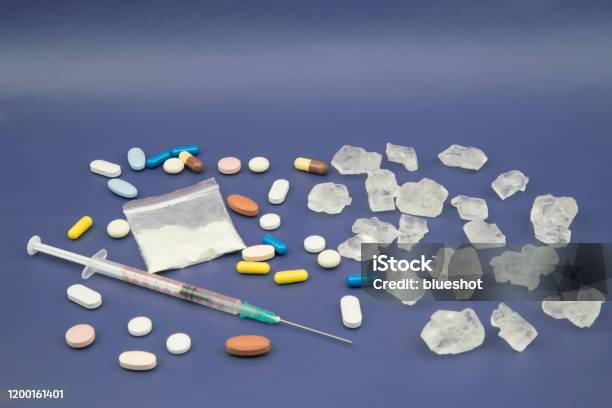 Illegal Drugs Methamphetamine Stock Photo - Download Image Now - Abuse, Addict, Addiction