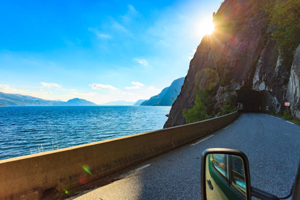 istock Old tunnel on norwegian mountain road 1200169788