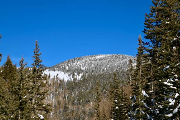 istock Snowy mountains in Santa Fe 1200170236