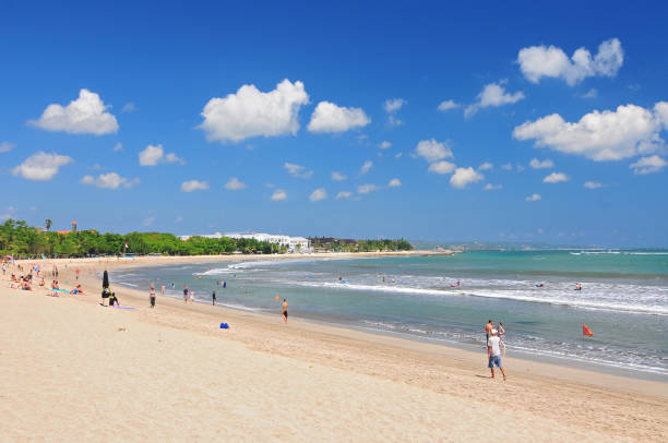 istock Long Kuta sand beach, Indonesia Bali. 1200171012