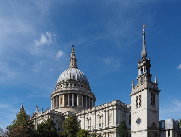 katedra świętego pawła w londynie - christopher wren zdjęcia i obrazy z banku zdjęć
