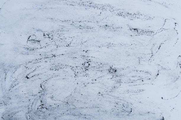 istock Abstract black-white background. Chaotic charcoal drawing on white paper. 1200175472