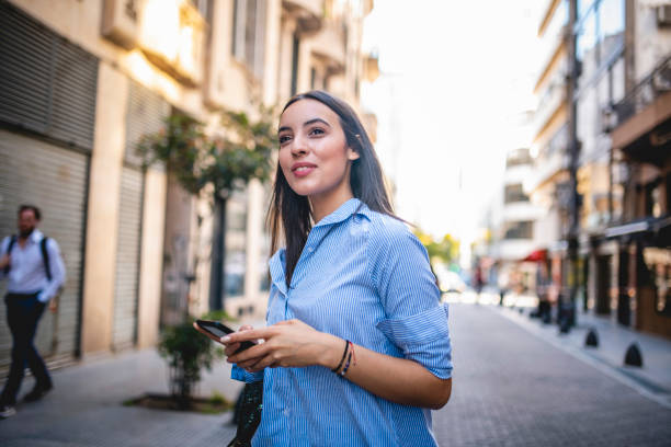 istock Young Hispanic Female Vacationer Exploring Buenos Aires 1200182808
